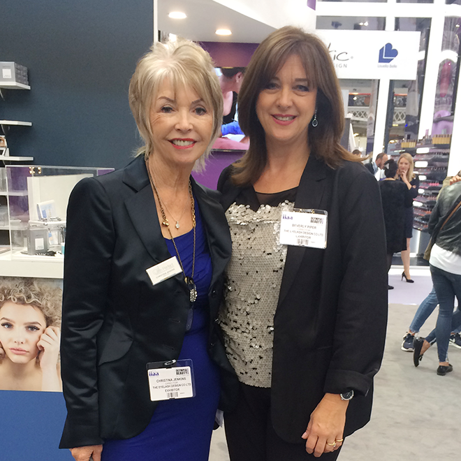 Christina Jenkins and Beverley Piper, co-founders of The Eyelash Design Company